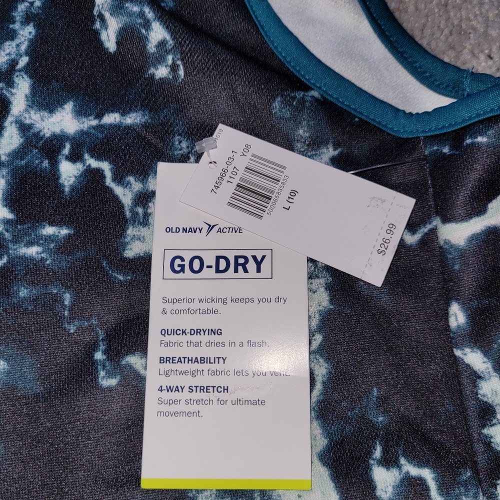 Old Navy Active Go Dry- Sleevless Hoodie-10L - Picture 2 of 2